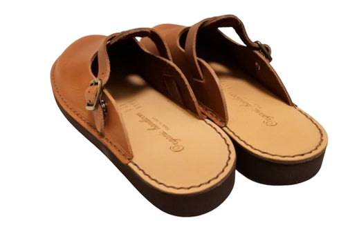 【Organic handloom GUDALUR ブラウン】クロッグサンダル(サボサンダル)